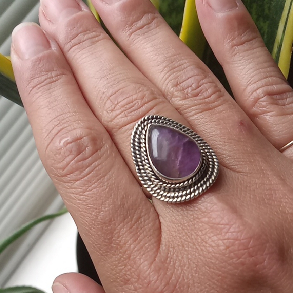 Amethyst 925 Sterling Silver Ring
